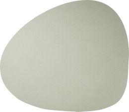 Skinnature dækkeserviet | genbrugslæder | Småsten 40x46 cm