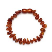 Baby/Child - Amber bracelet - cognac - chips polished - 14cm