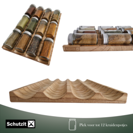 Schutzit - Especiero cajón - Madera - Cajón organizador - Especiero Cajón de cocina - Wave