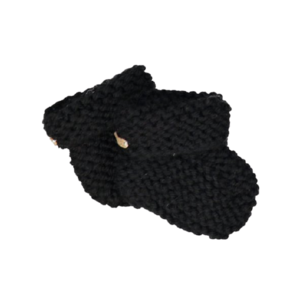 HANDgestrickte Socken schwarz