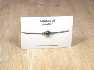 per stuk Geboortesteen armbandjes swarovski zilver