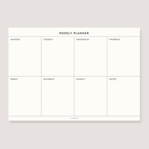 Weeks planners - "weekly planner"