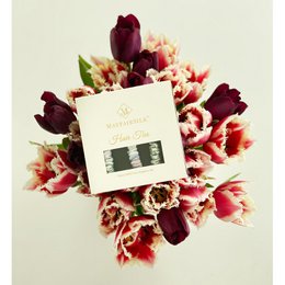Iridescent Garden Slim Hair Ties Set