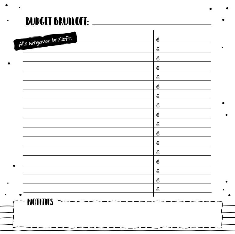 Fill-in Book SilliBeads - My Wedding Planner Fill-in Book - Hardcover Wire-o (SORT/HVID RANGE)