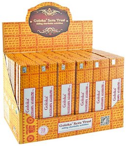 Goloka Nag Champa Displayset - 72 pakjes