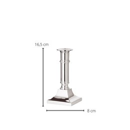 EDZARD kandelaar Kent kandelaar, verzilverd, aanslagbestendig, hoogte 16 cm