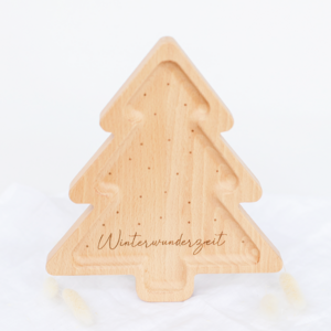 Houten Plank "Winter Wonder Tijd"