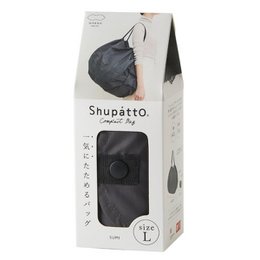 Shupatto kompakt foldbar indkøbspose størrelse L - Charcoal (Sumi)