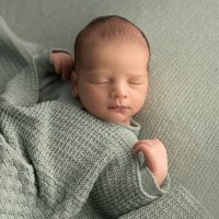 Square baby blanket mint