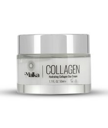 Hydrating collagen day cream with natural ingredients for nourished, youthful skin.
