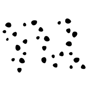 Muursticker drawn dots