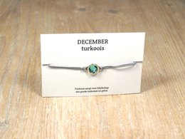 per stuk Geboortesteen armbandjes swarovski zilver