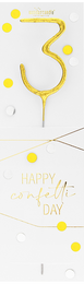 Confetti gold Sortiment 144 Wondercandle® classic