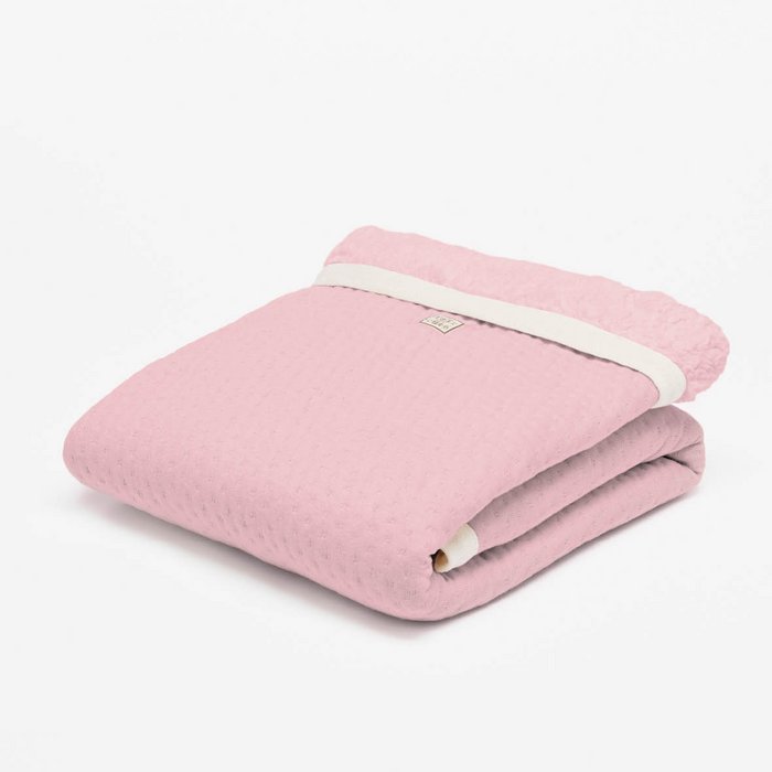 Wiegdeken winter light pink - Soft Dots