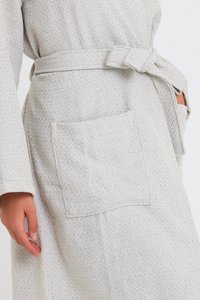 Kristallen badjas - lichtgrijs