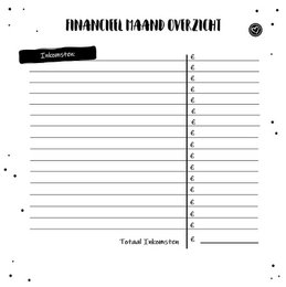 Udfyld bog SilliBeads - My Budget Planner - Hardcover Wire-o (SORT/HVID RANGE)