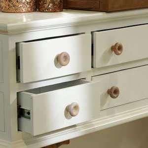 Grey Donut Wooden Cabinet Knobs Set of 6