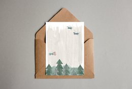Postkarte - Serie 'Weihnachten' - 'In den Wald'