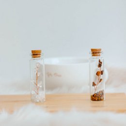 Wish bottle spiritual growth card clear quartz
