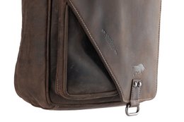 Umhängetasche in 3 Farben Buffalo -Leder mit einem Wickelventil und zwei Magnetverschlüssen - Crossbody -Tasche