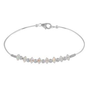925 sterling silver Space crystal bracelet Crystal and ab