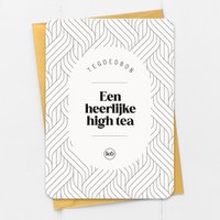 Tegoedbon | Een heerlijke high tea