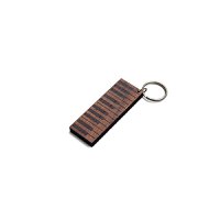 Houten Sleutelhanger – Piano – Walnoot & Wengé