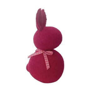 Luna -Leena Easter Bunny Standing - Fuchsia - Wool Filt - Handmade in Nepal