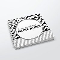 Invulboek SilliBeads - Jij bent mijn lieve schat - Hardcover Wire-o (REEKS ZWART/WIT)