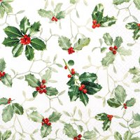 Lunch-Servietten Ilex and Mistletoe