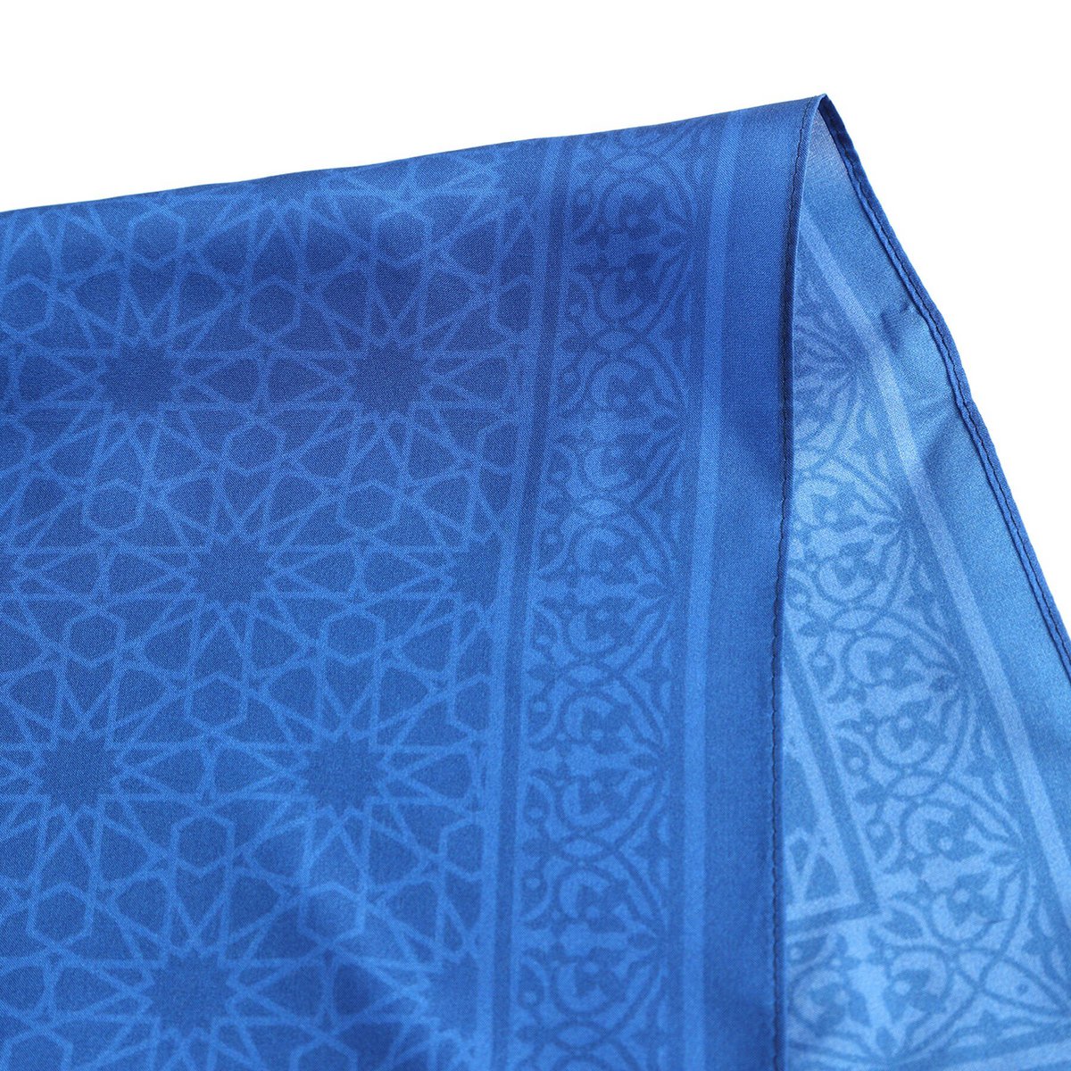 Blue Square Silk Scarf Dalila v1