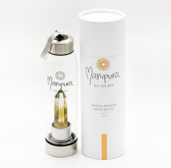 Citrine Crystal-Infusion Gem Water Bottle