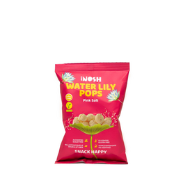 Pink salt flavored water lily pops, crunchy and savory snack.