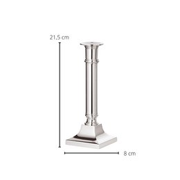 EDZARD kandelaar Kent kandelaar, verzilverd, aanslagbestendig, hoogte 21 cm