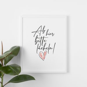 Vanaf hier alstublieft glimlach 1 - Poster 5 Set