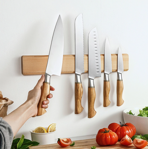 Wandmeshouder Walnoot