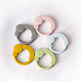 SILICONE BIJTJE - BLAUW/GRIJS