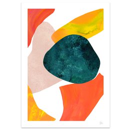 Stampa artistica astratta su larga scala Shell 2