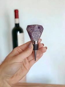 Wijnstoppers Kristalvorm Amethist