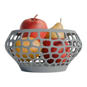 Bergamo Obstschale grau