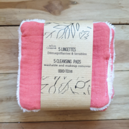  5 cotton makeup remover wipes / 5 cleansing pads - zero waste - beauty - reusable - washable cotton makeup removers

The product is a set of 5 cotton makeup remover wipes or cleansing pads. They are reusable, washable, and made of cotton, promoting a zero-waste beauty routine. The pads have a soft, plush texture and are in a vibrant pink color.