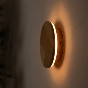 Lou Lichtbruine Draadloze Wandlamp | Oplaadbare en dimbare aanraakbediening