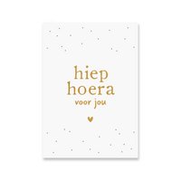 Karte Hip Hurra | Goldfolie