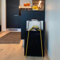 HELSINKI paper bag holder yellow