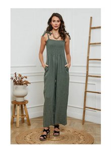 Linen jumpsuit for women in 100% Linen 19390