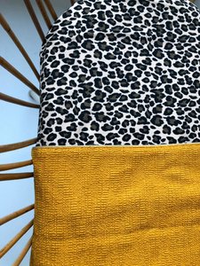 Velvet Meets Gold, Spannbettlaken für die Wiege - Pantherbraun