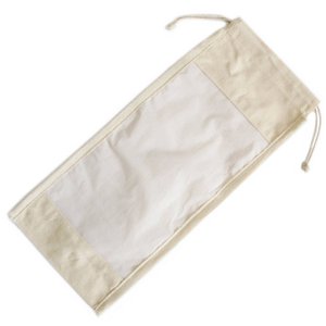 NatWP-04 - Long Cotton Window Pouch - 35x15cm