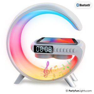 Digital Alarm Clock Wireless Charging with Speaker - Bluetooth Speaker - Digital Alarm Clock - Wake up Light