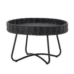 Hattie Couchtisch, Schwarz, Rattan