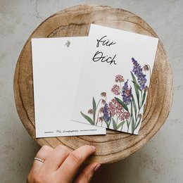 Postcard »Wildflowers for you«, DIN A6, recycled paper